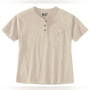 Carhartt Men’s Cream Henley Pocket T-Shirt